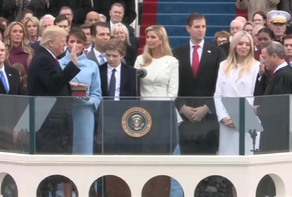 Donald Trump zaprzysiężony na 45. prezydenta Stanów Zjednoczonych