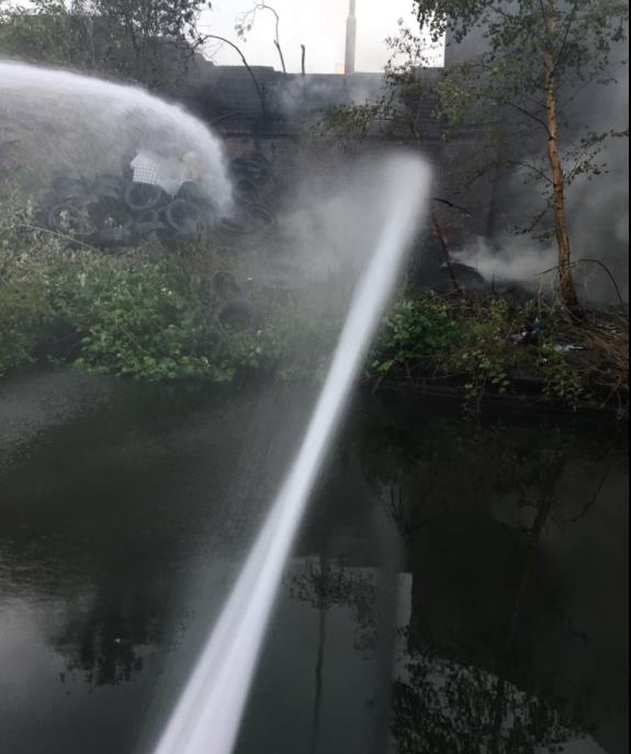 Ogromny pożar w Saltley