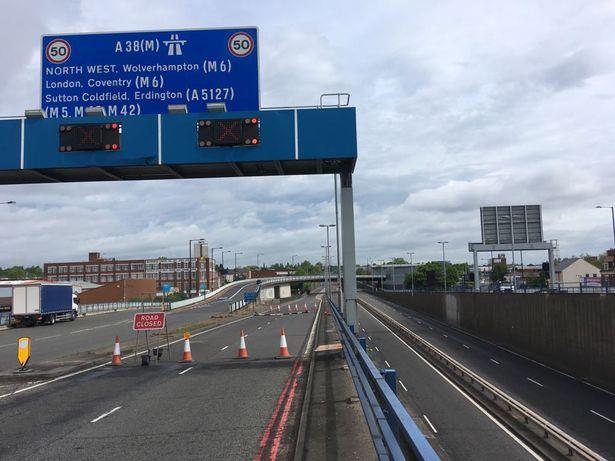 Roboty drogowe na Aston Expressway i Spaghetti Junction - trasa zamknięta na 7 weekendów
