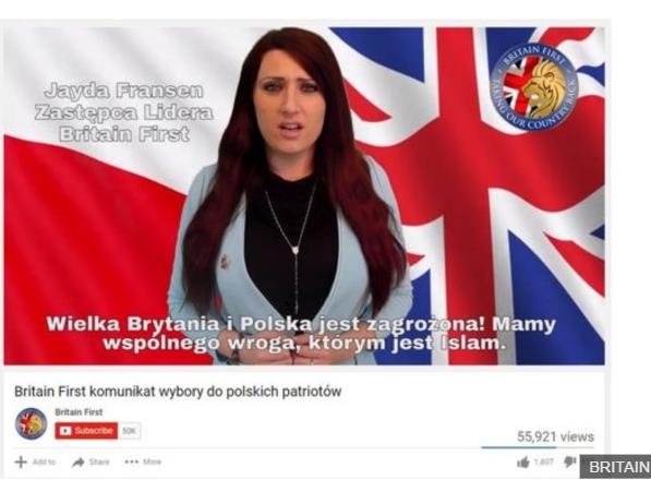 Antyimigracyjna organizacja Britain First stara się przyciągnąć polskich imigrantów