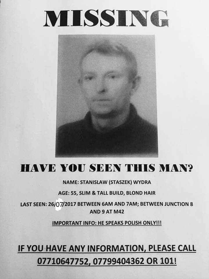 Zaginął Stanisław Wydra