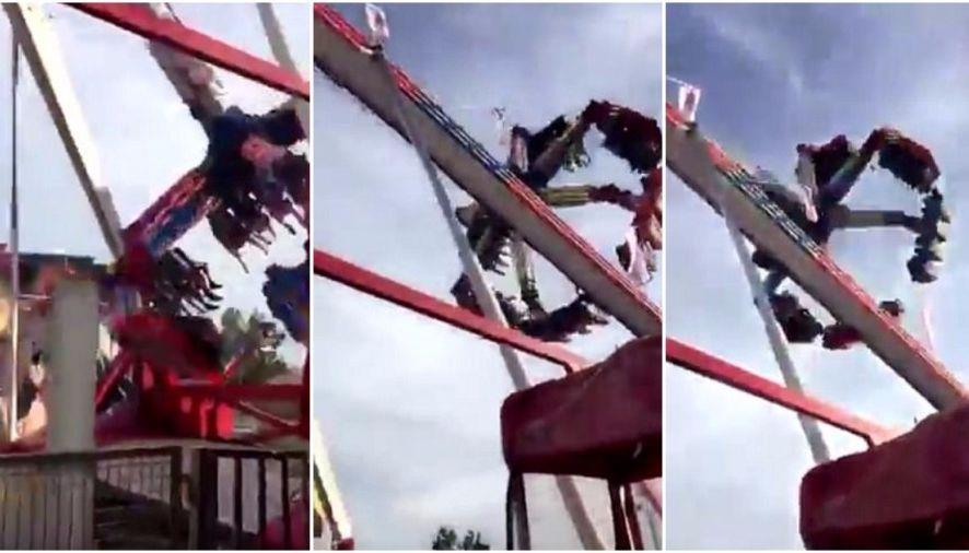 Karuzela rozpadła się w powietrzu - jedna osoba nie żyje