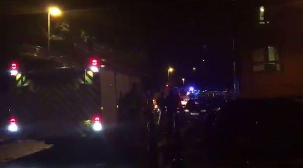 Pożar w bloku mieszkalnym w Edgbaston