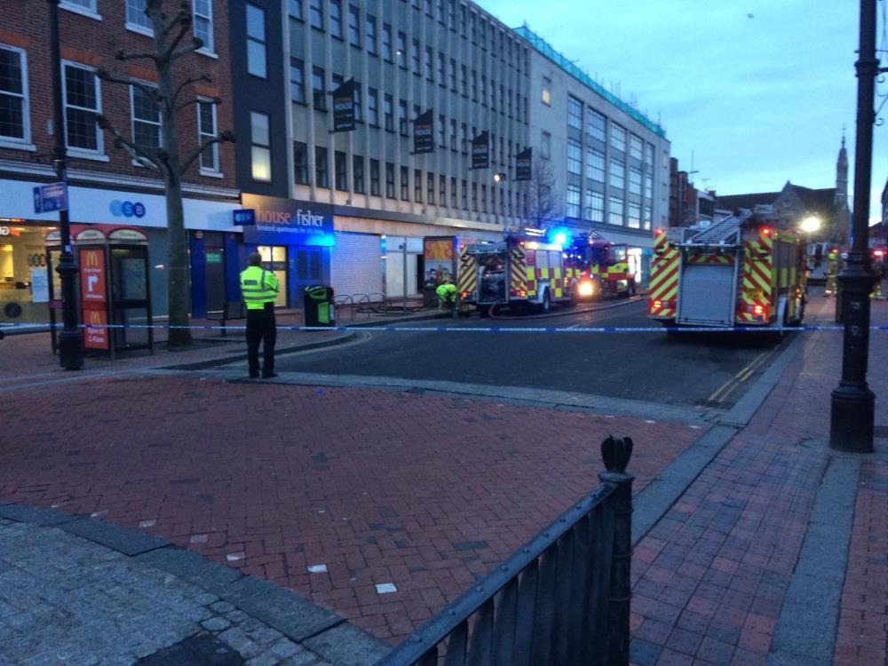 Pożar w lokalu, w którym powstawał polski sklep