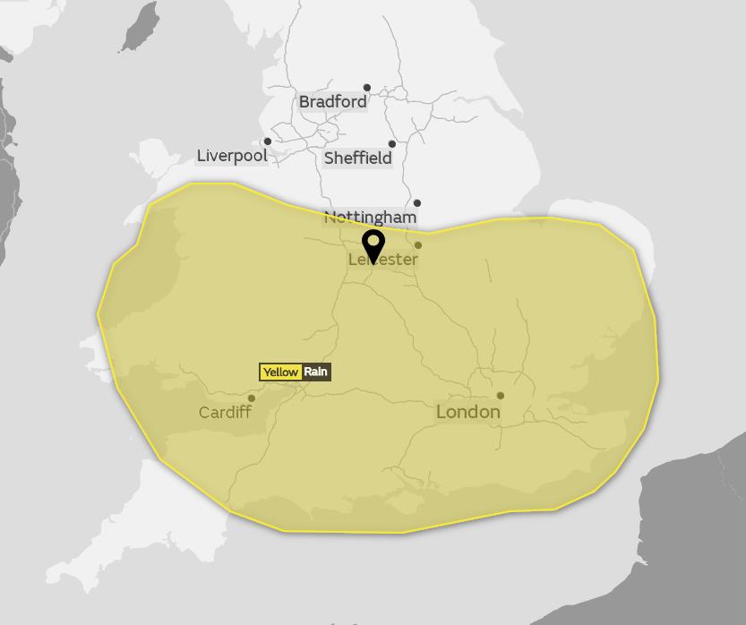 Met Office wydało żółte ostrzeżenie pogodowe dla Birmingham