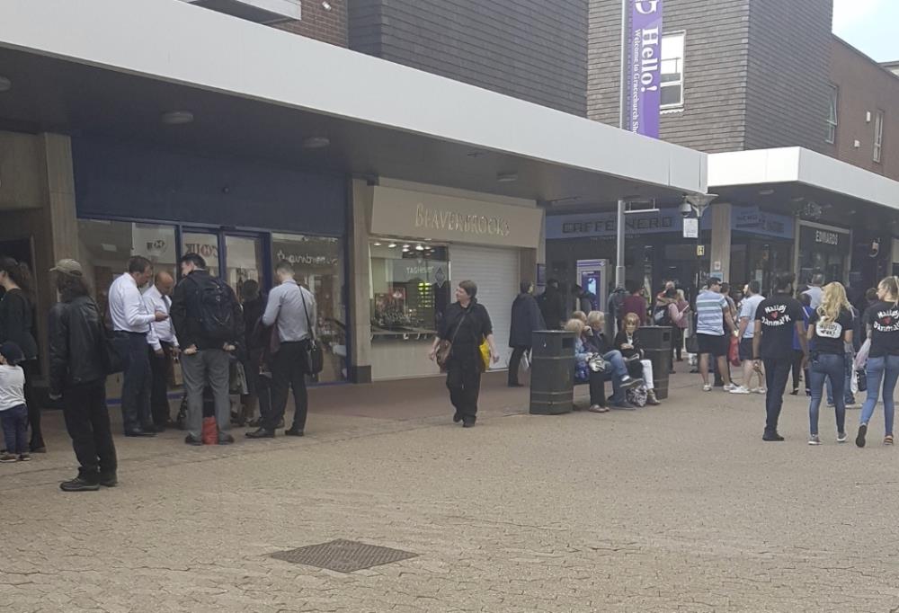 Centrum handlowe w Sutton Coldfield ewakuowane z powodu pożaru