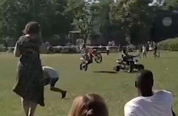 Grupa zamaskowanych motocyklistów „sterroryzowała” setki osób w  Cannon Hill Park