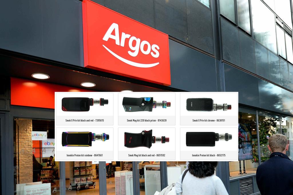 Argos prosi o zwrot e-papierosów, które mogą spowodować pożar