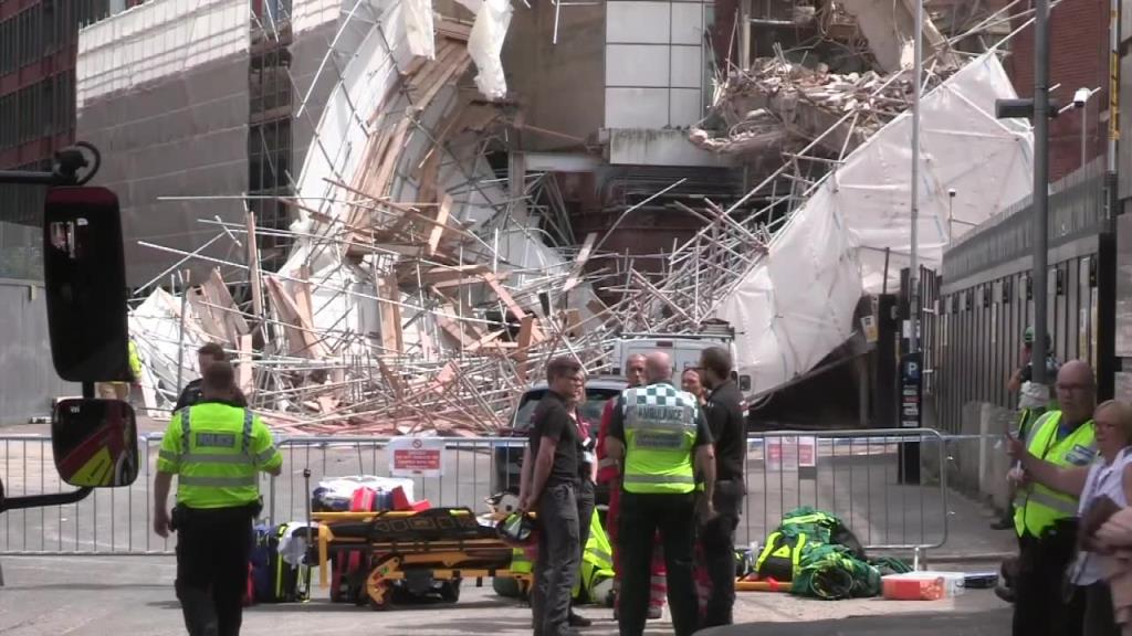Runęło rusztowanie w brytyjskim Reading. Trzy osoby ranne