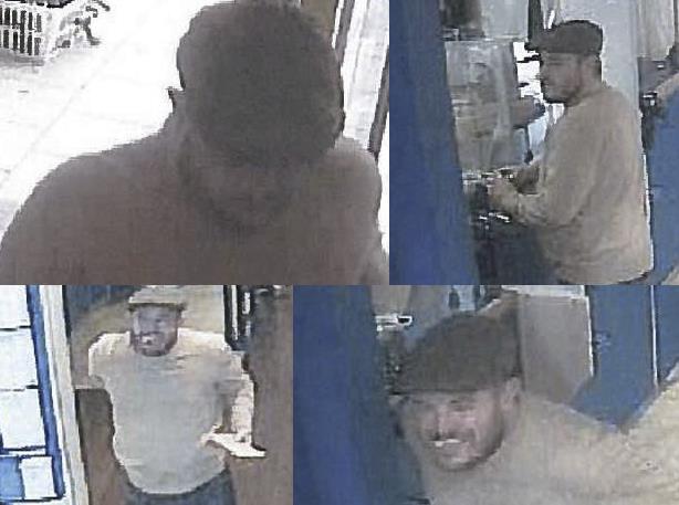 Policja  opublikowała zdjęcia mężczyzny podejrzanego o kradzież £3000