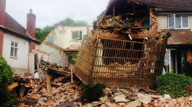 W Kings Norton zawalił się dom