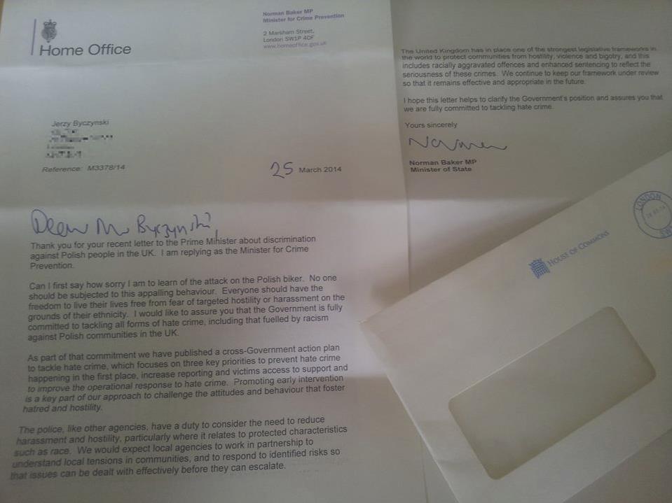 Odpowiedź Camerona na list Polaków