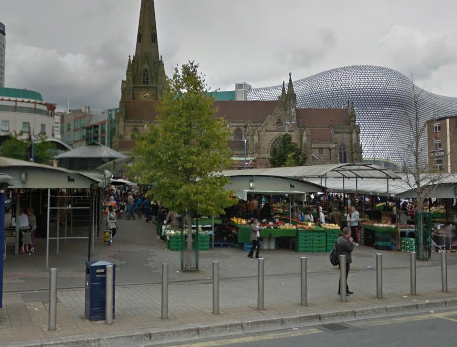 Nielegalni pracownicy na targowisku w Birmingham