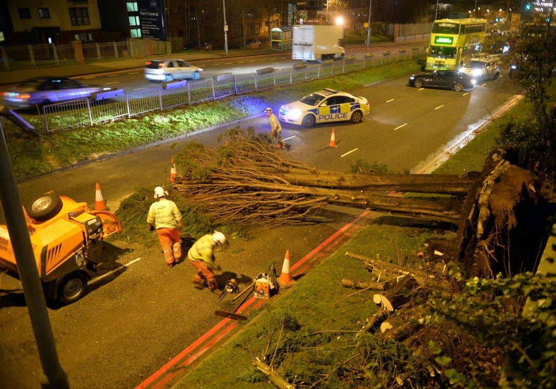 Porywiste wiatry doprowadziły do chaosu w West Midlands